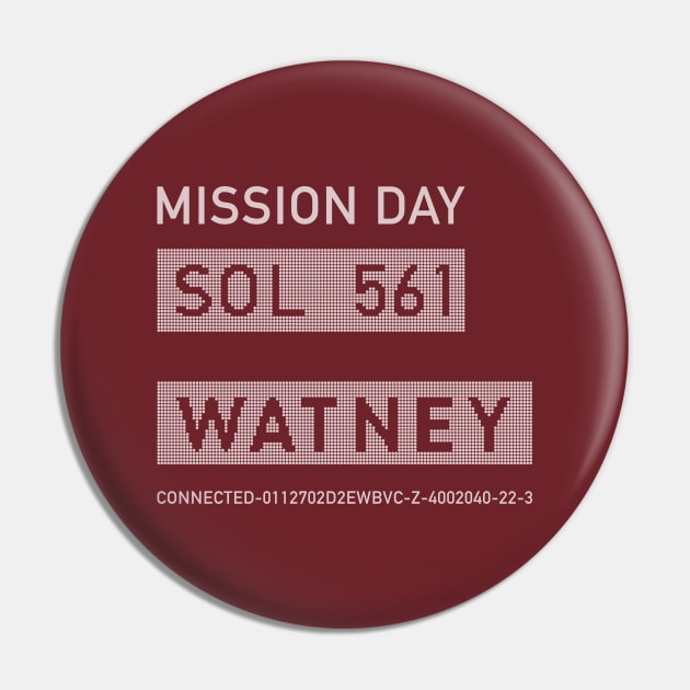 The Martian – Watney Emblem Pin by GraphicGibbon