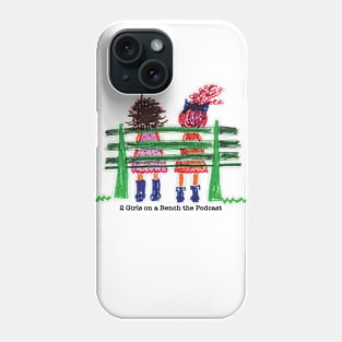 2 Girls on a Bench Phone Case