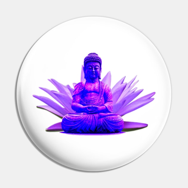 Purple Buddha Pin by emma17