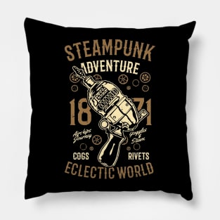 Steampunk Adventure Pillow