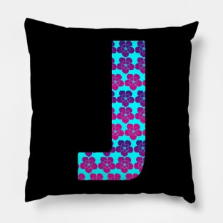 Letter J FROM ROSES Pillow