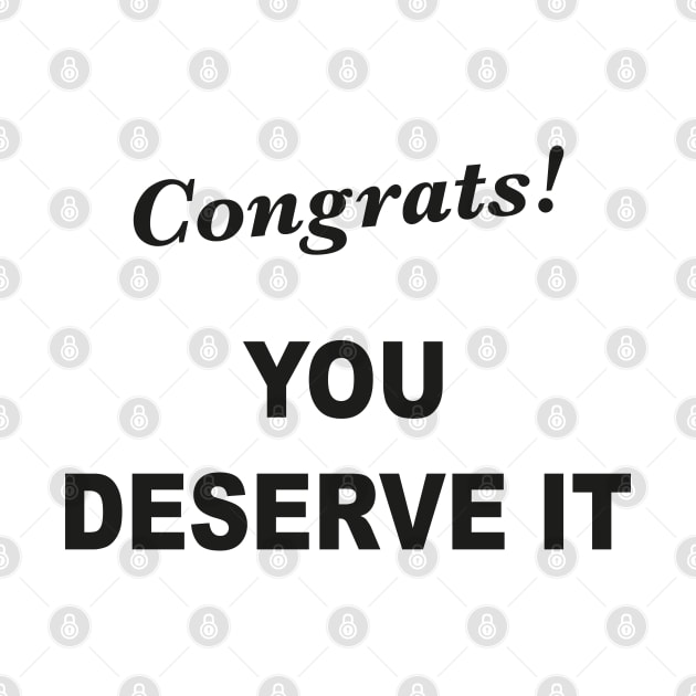 Congrats! You Deserve It by SPIRITY