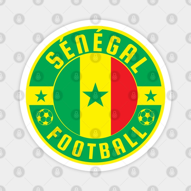 Senegal Football Flag Magnet by footballomatic