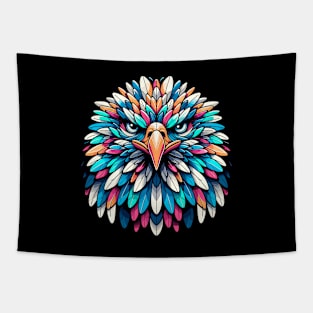 Vibrant Feathered Majesty - Eagle Artwork Tapestry