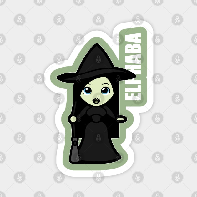 Elphaba Tooniefied Magnet by Tooniefied