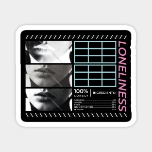 Brutallism Loneliness Design Magnet