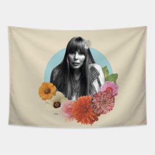 Joni Mitchell Collage Tapestry