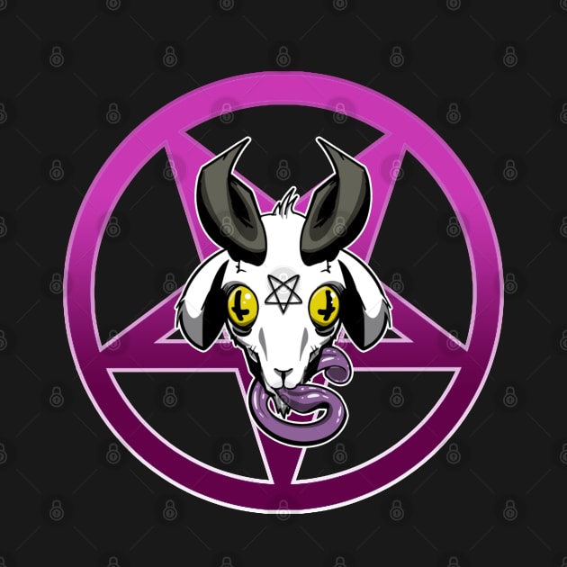 The Pentagram GOAT Pink by GodsBurden