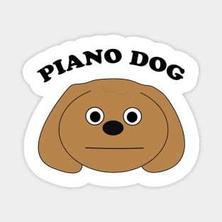 Piano Dog Magnet