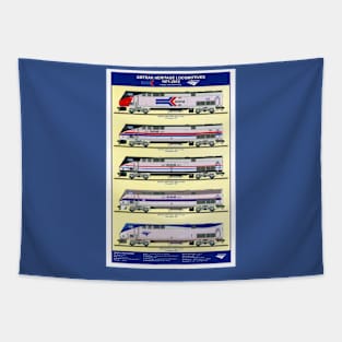 Amtrak Heritage Locomotives Tapestry