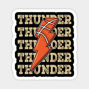 Funny Sports Thunder Proud Name Basketball Classic Magnet