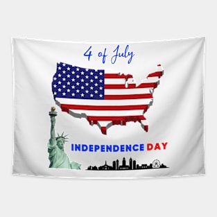 4 for July Independence Day Tapestry