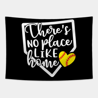 There’s No Place Like Home Softball Tapestry