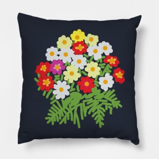 Floral Art Flowers and Ferns for Mothers Day Pillow