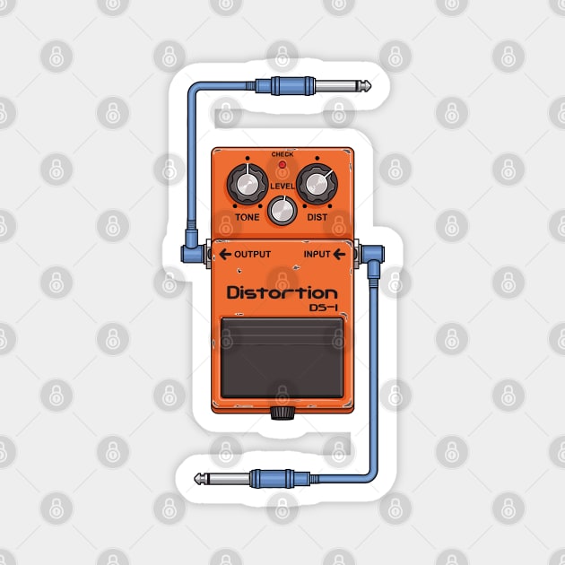 Distortion pedal Magnet by OneBigPixel