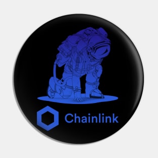 Chainlink coin Crypto coin Cryptocurrency Pin