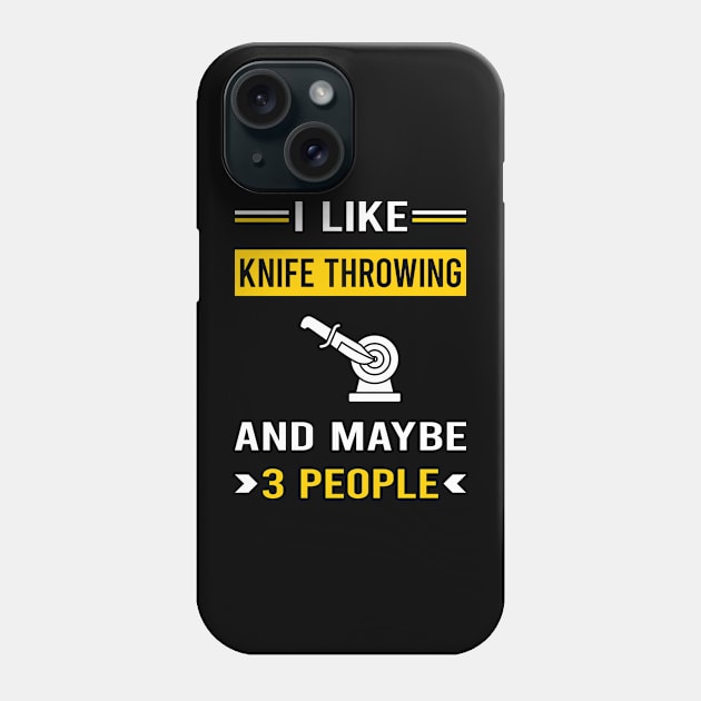 3 People Knife Throwing Knives Phone Case by Good Day