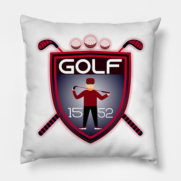 golf Love Golf Pillow by artab