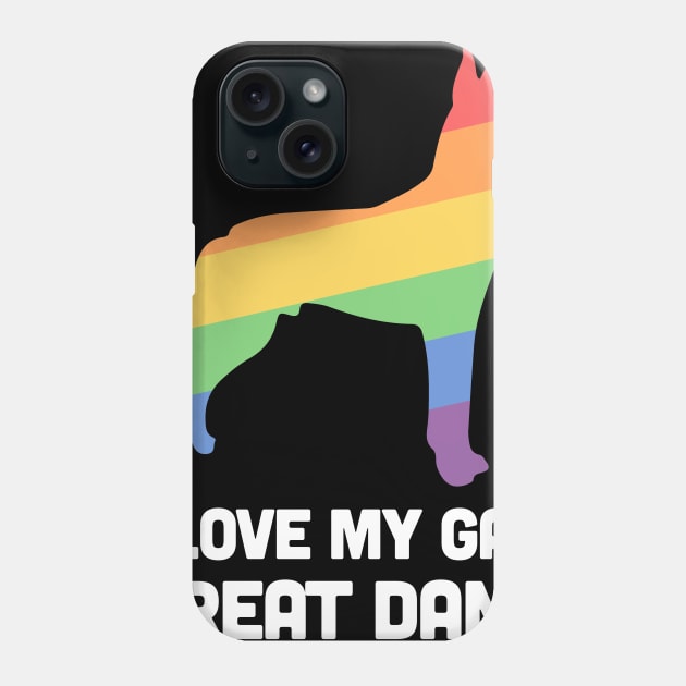 Great Dane - Funny Gay Dog LGBT Pride Phone Case by MeatMan