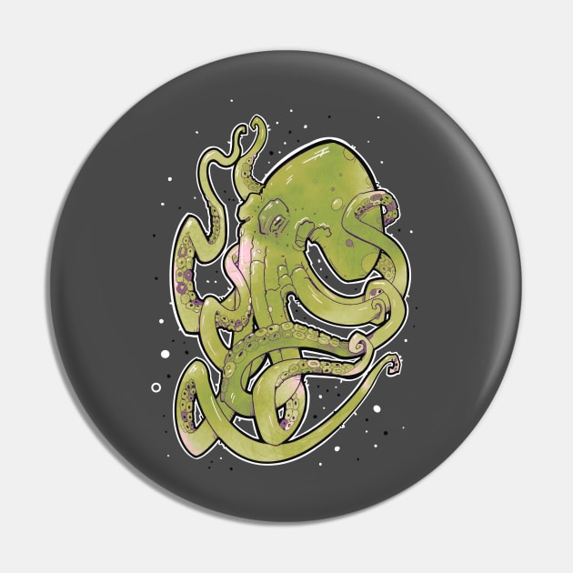 green octopus Pin by weilertsen