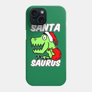 Santa Saurus Christmas Themed Dinosaur Santa Claus Mashup Design Phone Case