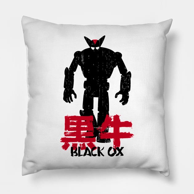 BLACK OX : Tetsujin 28-go - way kool Pillow by KERZILLA