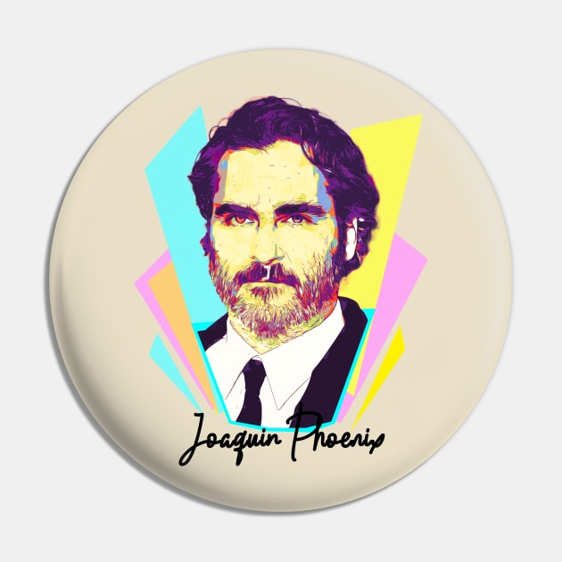 Joaquin Phoenix Wpap Pop Art Design Pin by Piomio