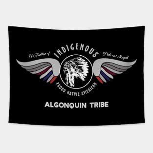 Algonquin Native American Indian  Tradition Pride Respect Tapestry