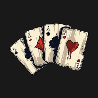 Playing Cards Poker Design T-Shirt