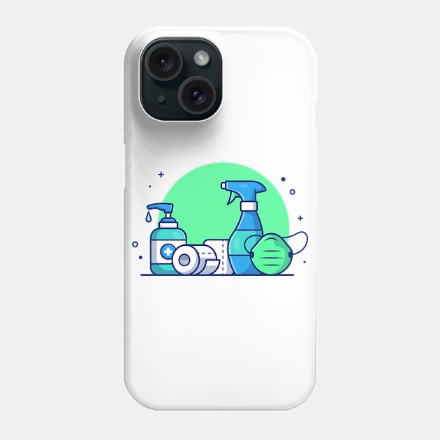 Desinfectant cartoon Phone Case by Catalyst Labs