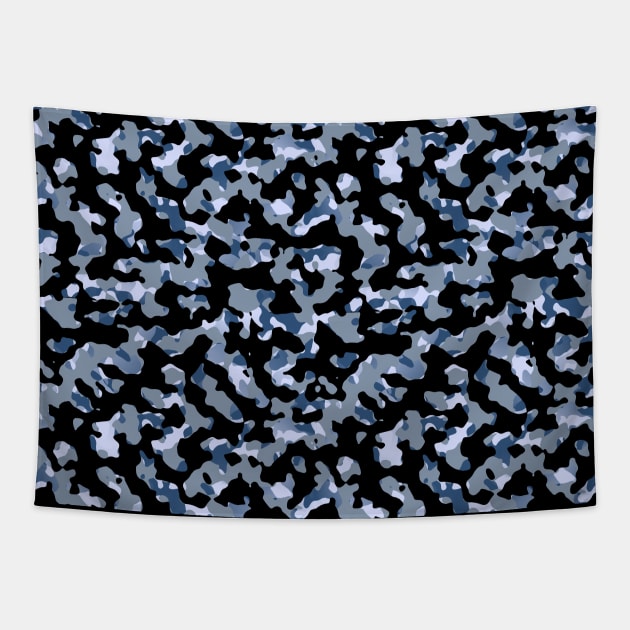 Blue Camouflage Tapestry by OriginalDarkPoetry