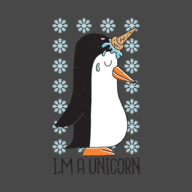 UNICORN PENGUIN Best gift by Midoart