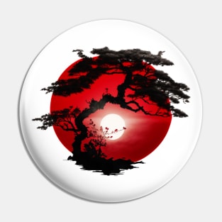 Bonsai World, Bonsai Tree Red Dawn Pin