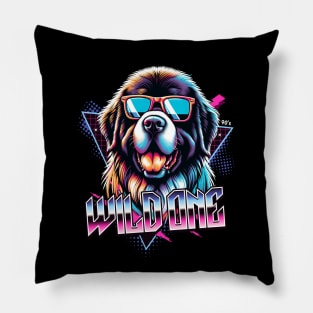 Wild One Newfoundland Dog Pillow