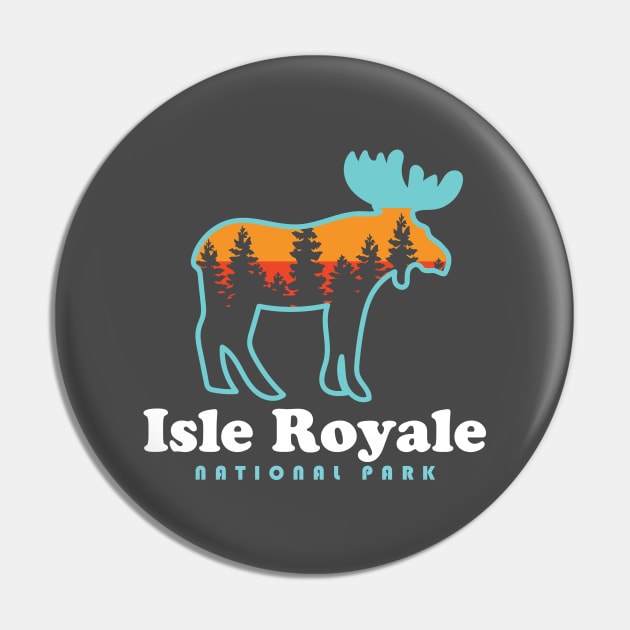 Isle Royale National Park Moose Pin by PodDesignShop