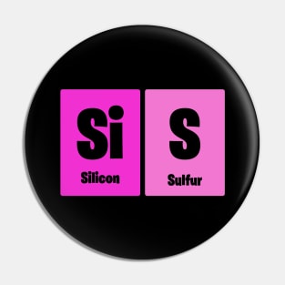 SIlicon Sulphur Sister Periodic Table Chemistry Pin