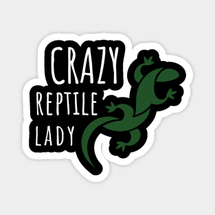 Crazy Reptile Lady Magnet