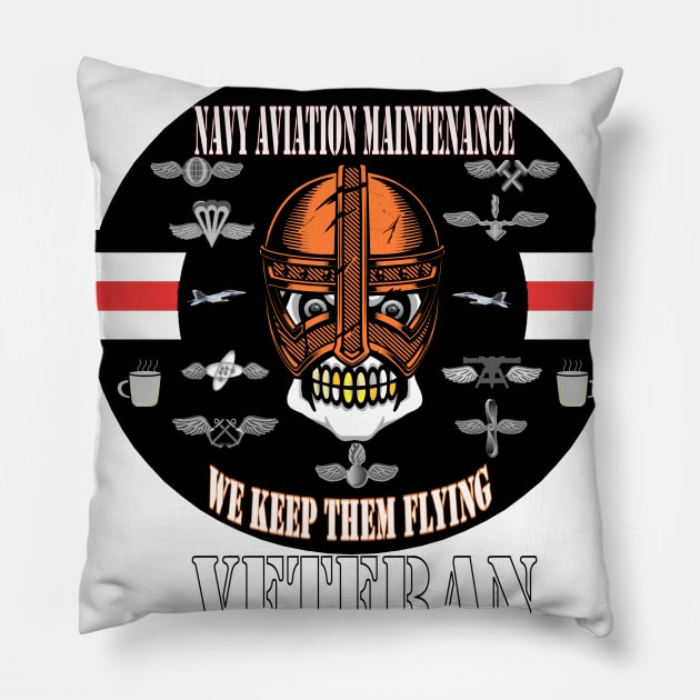 Navy Aviation Maintenance Veteran Pillow by Airdale Navy