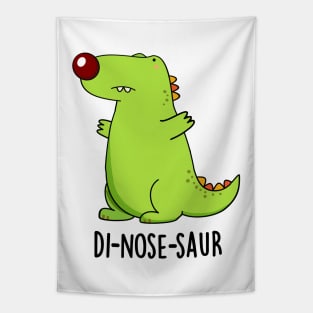 Di-nose-saur Funny Dinosaur Pun Tapestry