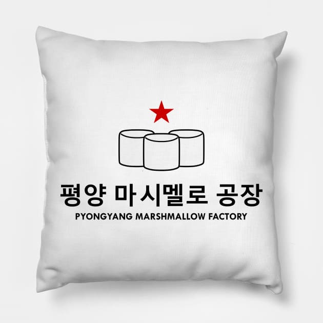 Pyongyang Marshmallow Factory Pillow by PVVD