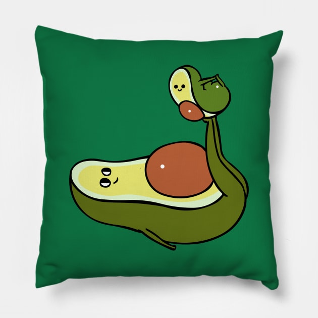 Acroyoga with Baby Avocado Pillow by huebucket