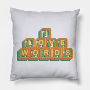 I Love Words Pillow