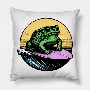 Surfing Toad Pillow