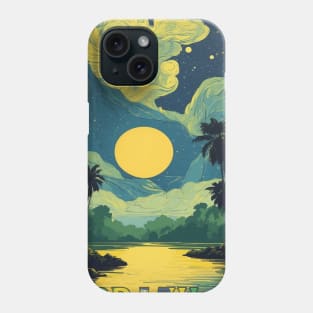 Amazonas Brazil Starry Night Vintage Tourism Travel Poster Phone Case