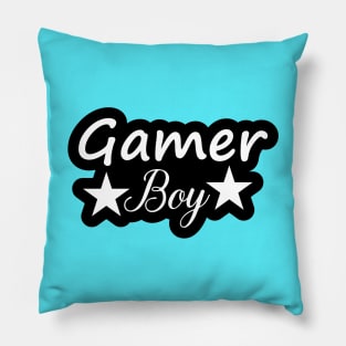 Gamer Girl black and white Design for Boys and Gamers Pillow