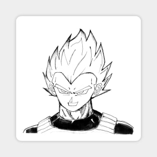 vegeta the prince of saiyans sketch Magnet