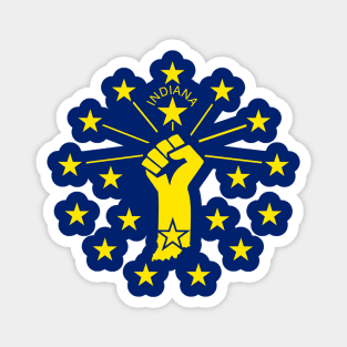 Indiana Power Flag Magnet