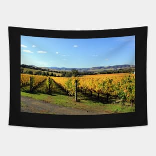 Autumn in the vineyard, Coal River Valley, Tasmania Tapestry