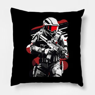 Futuristic Soldier Pillow