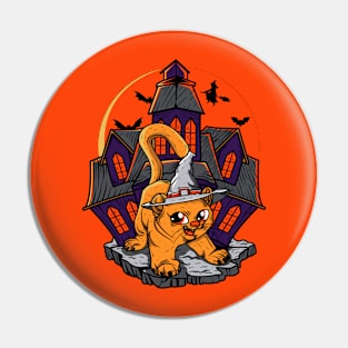 Halloween Cat Gift Pin